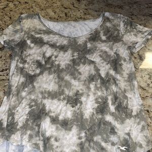 Green tie-dye loose tee